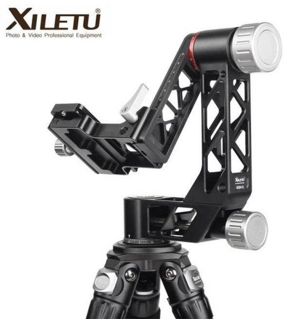 XILETU XGH-3 전문 헤비 듀티 짐벌 360 학위 파노라마 마운트 삼각대 DSLR 카메라 망원 렌즈, 한개옵션1, 한개옵션0