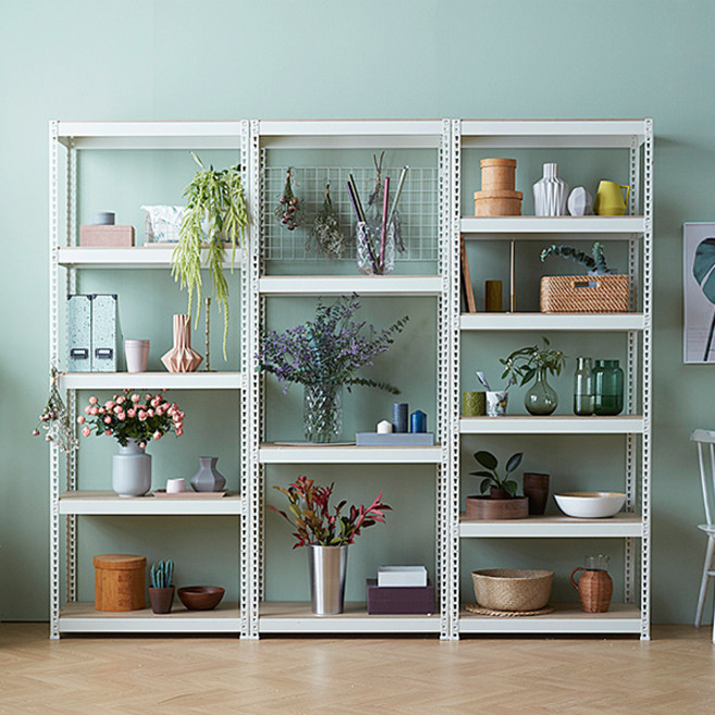 스피드랙 조립식 철제 선반 가로800mm, 800x600, 1950_3단, 블랙, 1개