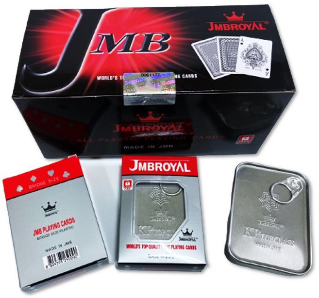 3중 특수보안 캔 트럼프카드 JMBROYAL CAN 플레잉 카드 DOZEN(12개), 1개