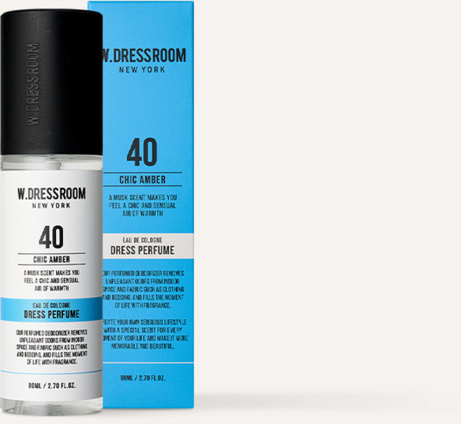 더블유드레스룸 드레스퍼퓸 섬유향수 No.40 시크엠버 80ml, 1개