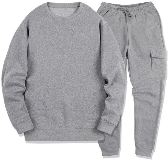 일루소 소프트 기모 맨투맨 카고 조거 트레이닝복 상하의 세트