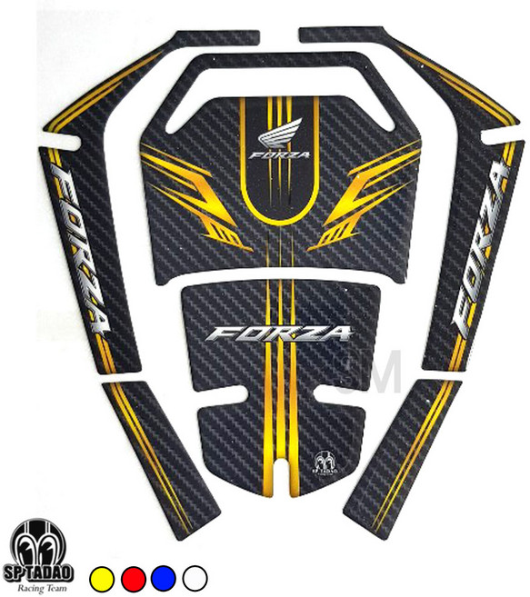 포르자 스티커 탱크패드 주유구 스티커 300 350 튜닝 18-25년, 골드, 탱크패드A, 1개