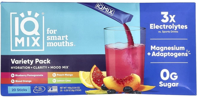 효과가 좋은 IQBAR IQMIX® 수분 공급 + 투명성 + 기분 믹스 버라이어티 팩 스틱 20개 개당 8g(0.28oz) 최저가격, IQBARIQMIX수분공급투명성기분믹스버라이어티팩스틱2 - 쿠팡