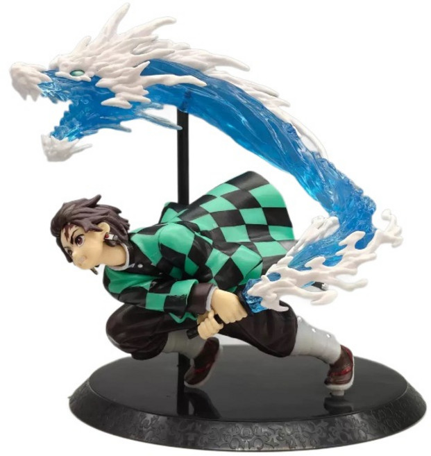 [정품] 귀멸의 칼날전투 포즈 액션 스탠드피규어, 용검 탄지로 [박스형], 1개