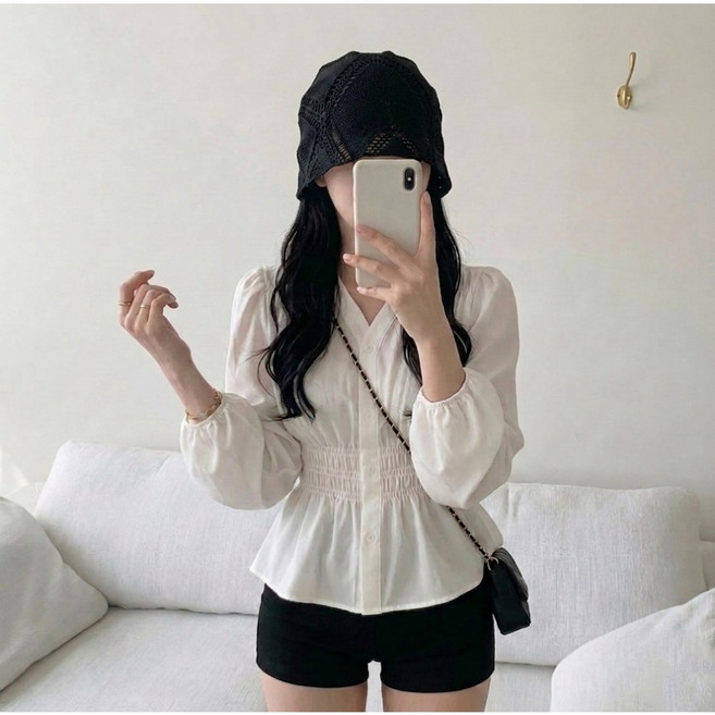 여성 시스루 튤립 니트 롱 비니 여름 메쉬 짜임 펀칭 얇은 벙거지 통기성 데일리 여행 패션 코디 모자