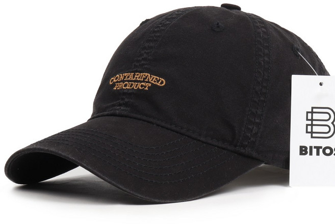 비토스 빅사이즈 CONTARIFNED PRODUCT 자수 워싱 볼캡 야구모자 커플모자