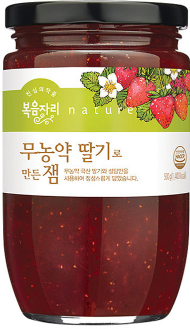 복음자리 무농약 딸기로 만든 잼, 500g, 1개