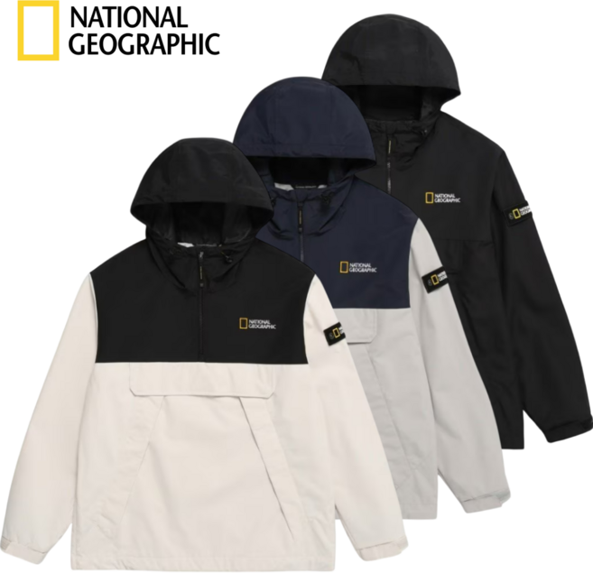 [매장발송] 내셔널지오그래픽 남녀공용 바람막이 등산 캠핑 트레킹 여행 자켓