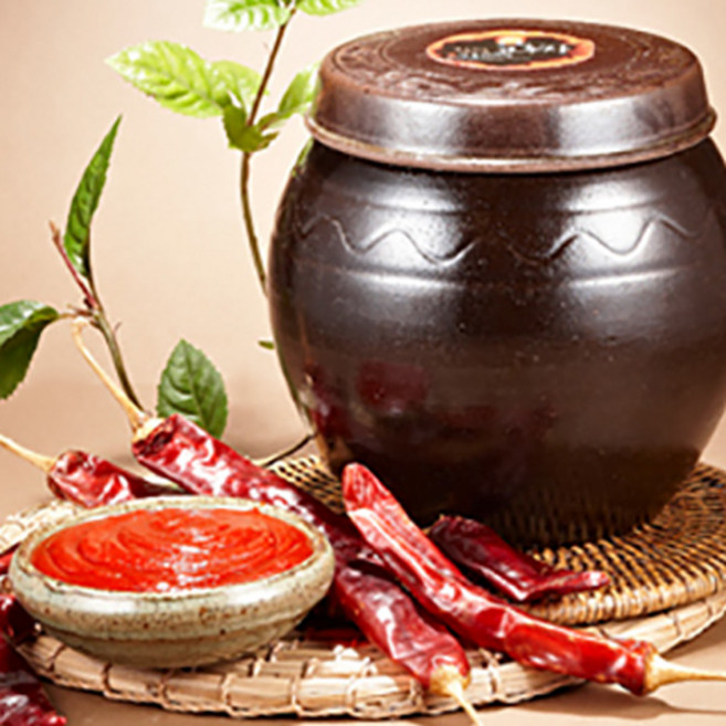 [안동제비원] 식품명인 찹쌀고추장(항아리) 국산 고추100% 메주가루 혼합, 3kg, 1개