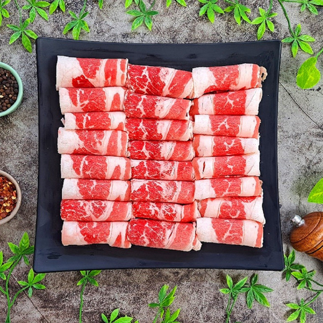 미국산 쇠고기 삼겹양지 구이용 요리용 2mm 얇은 우삼겹 5kg, 1개