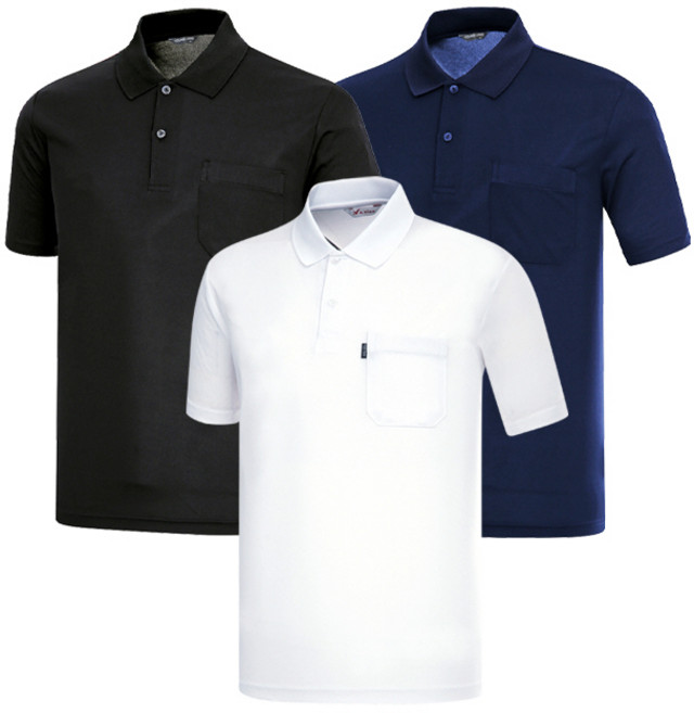 YLD 1+1 쿨 기능성 카라 남녀공용 반팔 티셔츠