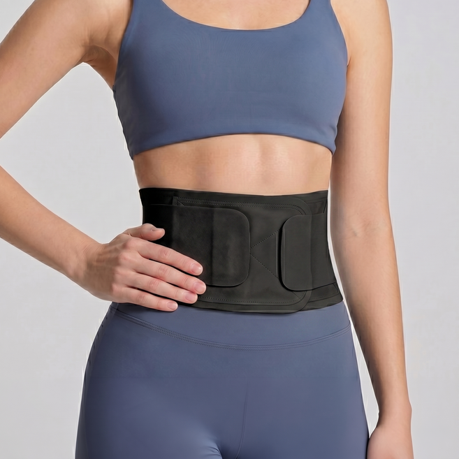 코지스 부드러운 허리보호대 허리복대 압박밴드, 블랙, 1개