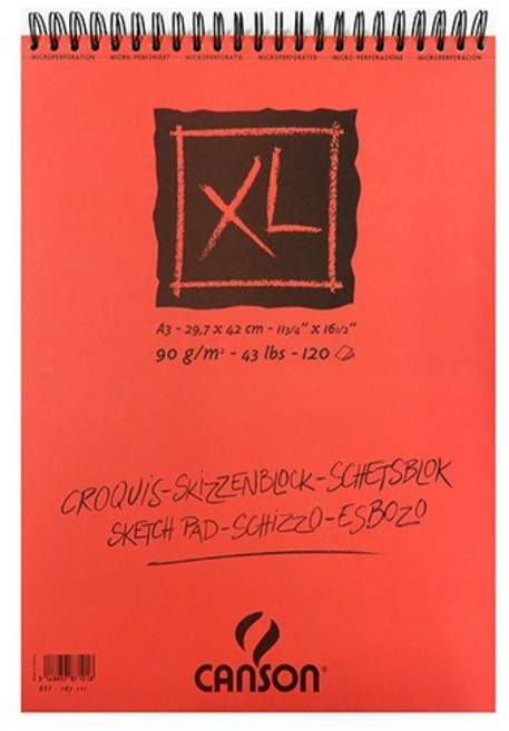 캔손 XL 스프링 스케치북, A3, A3, 1개