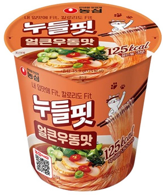 농심 누들들핏 얼큰우동맛, 12개