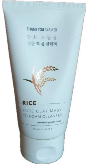 땡큐파머 강화 교동쌀 맑음 팩 폼 클렌저, 150ml, 8개 - 쿠팡