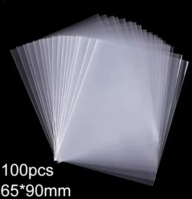 100개 6590mm/6188mm 카드 슬리브 카드 보호기 축구 카드 스포츠 카드 MTG 카드 수집 카드 보관에 완벽한, 01 100pcs 65x90mm PK