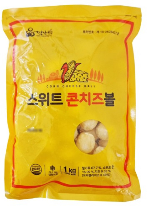 떡안애 스위트 콘치즈볼 1kg, 1개