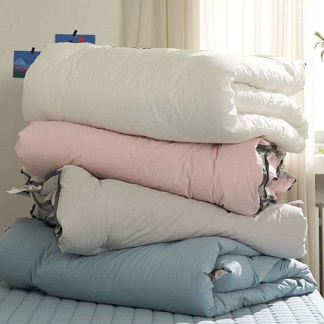 레오나 먼지없는 따듯한 고밀도면 하이엔드 프리미엄 순면 겨울 차렵 이불 SS
