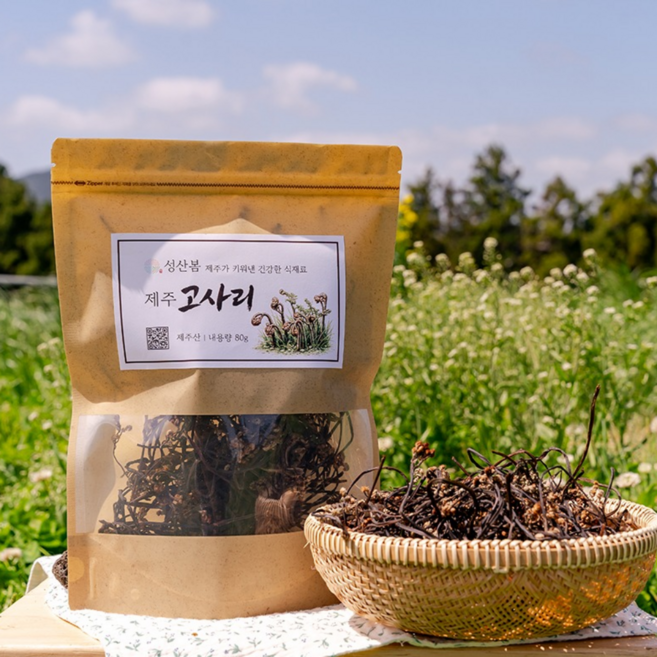 성산봄 제주 건고사리 말린고사리 건나물 국내산, 1개, 80g