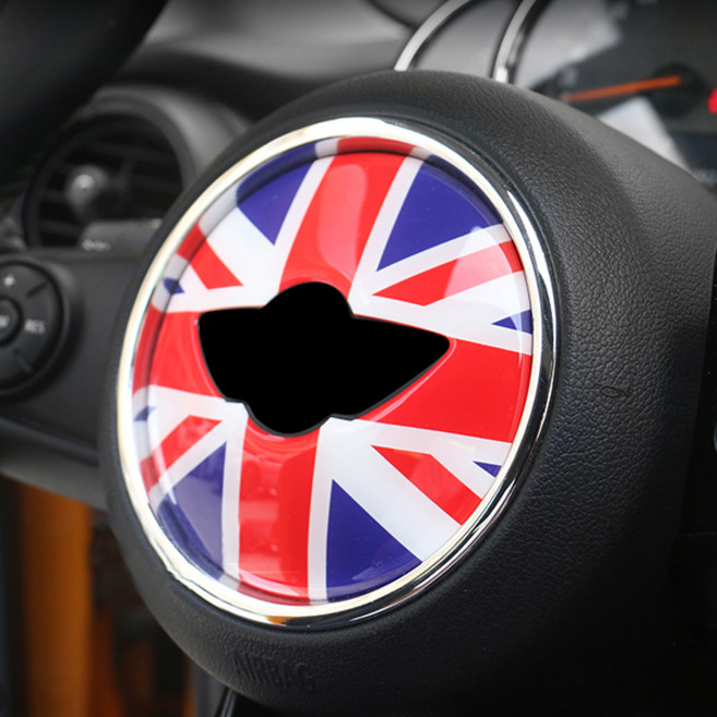 미니 쿠퍼 2 3세대 핸들 엠블럼 튜닝 몰딩 스티커 호환 용품, 미니 쿠퍼 3세대 에폭시타입 (블랙잭)