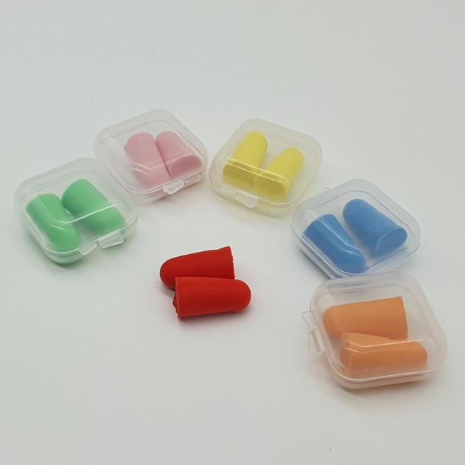 마루오피스_ 시험기간 공부 독서실 도서관 수면 질 소음차단 좋은 스펀지 귀마개 이어플러그 5쌍, 1세트