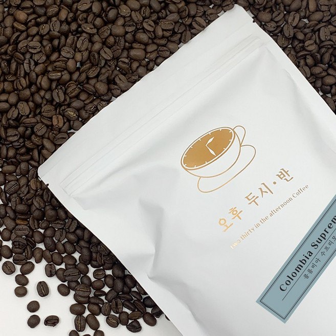 오후두시반 원두커피 콜롬비아 수프리모 500g 홀빈, 1개, 홀빈(분쇄안함)