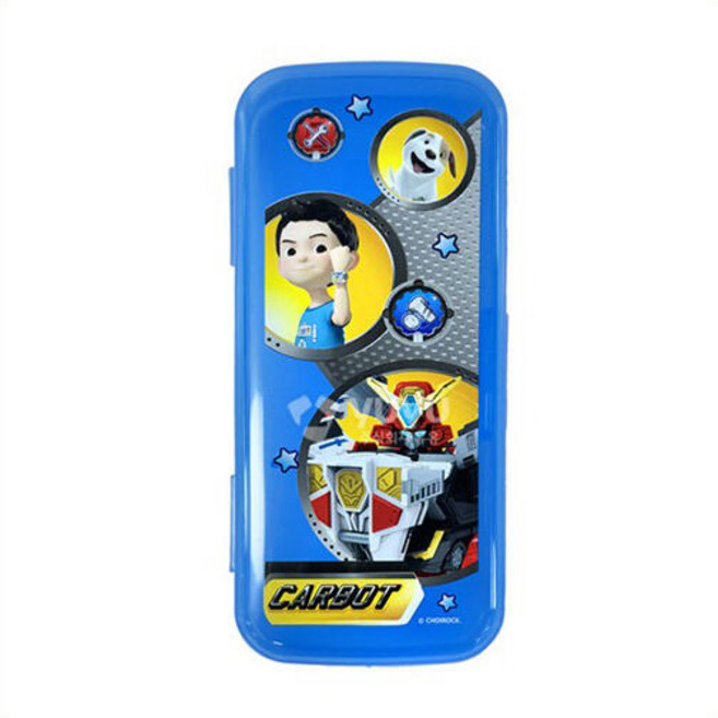 르번 헬로카봇 무소음 수저 케이스, 혼합색상, 1개