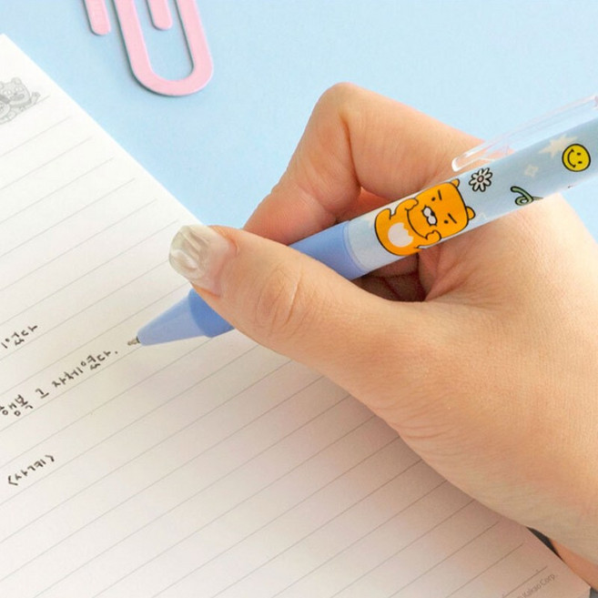 카카오프렌즈 세이치즈 지워지는 볼펜 0.5mm, 1개, 라이언