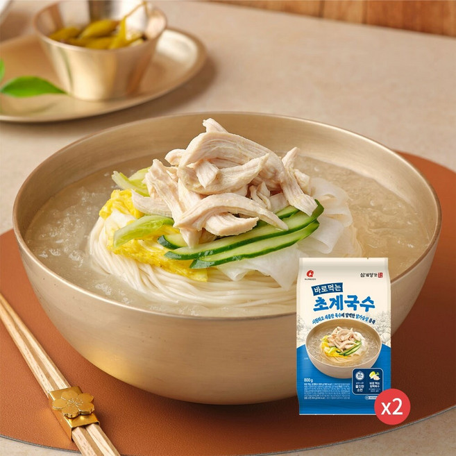 마니커에프앤지 단백질 가득 시원새콤 초계국수 800g x 2봉, 2개