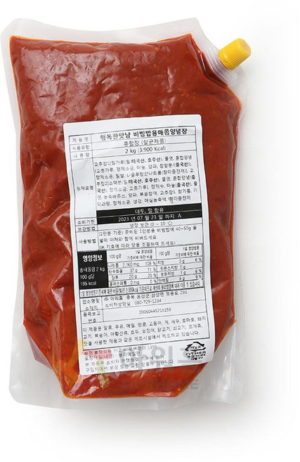 아워홈 행복한맛남 비빔밥용 매콤양념장, 3개, 2kg
