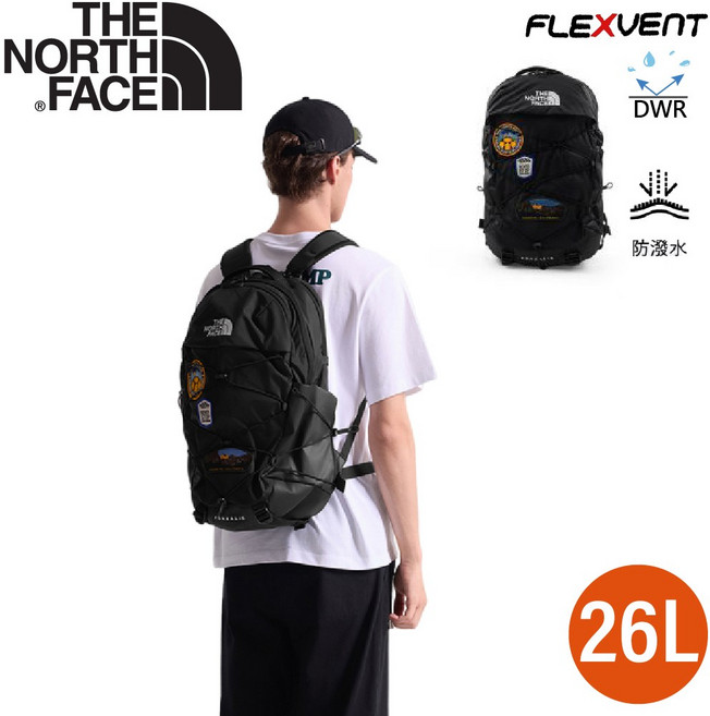 THE NORTH FACE POREALIS 26L FlexVent DWR 防潑水後背包, 黑