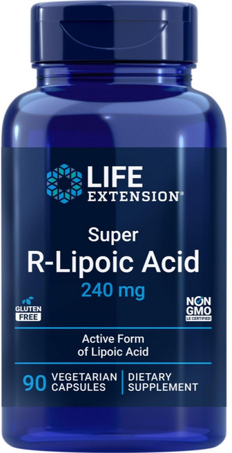라이프익스텐션 슈퍼 R-리포익 애시드 240mg 베지테리안 캡슐, 90정, 1개
