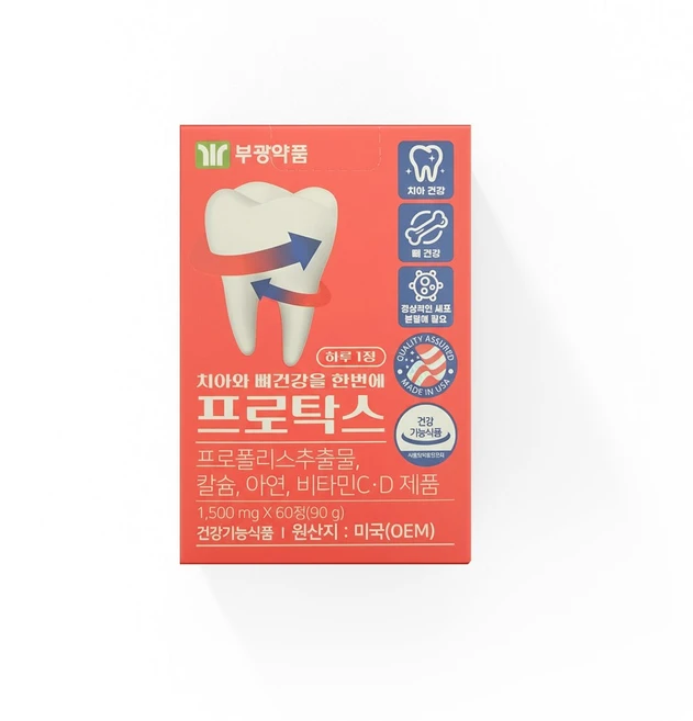 프로탁스 부광약품 60정 치아와 뼈건강을 한번에, 1개 - 쿠팡