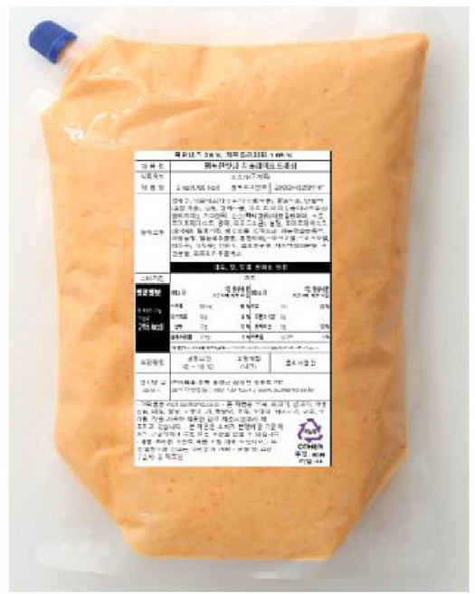 아워홈 치폴레마요 소스, 3개, 2kg