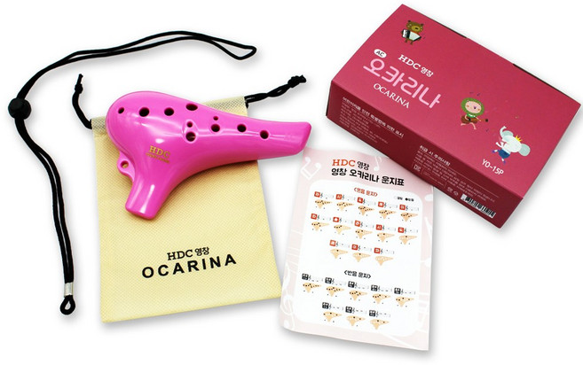 영창 프리미엄 오카리나 YO-15, 분홍, 1개