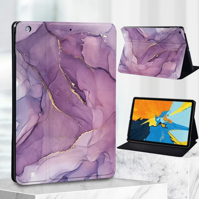 Huawei MediaPad T3 8.0"/T3 10 9.6"/T5 10 10.1"용 케이스 M5 Lite 8 Lite 10.1"/M5 10.8" 커버용 가죽 Fu, 21 watercolor001, 02 MediaPad T5 10 10.1