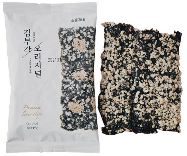 김총각네 찹쌀 김부각 15g, 30개