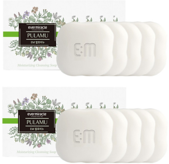 EM발효비누10개(100g) 세안 샤워 클렌징 모공 머리감기 세수 바디워시, 100g, 10개입