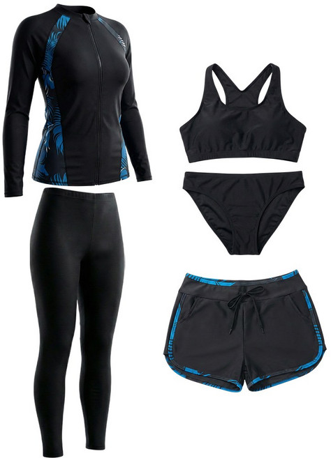 UPPERCUT 커플 래쉬가드 세트 야자수그린