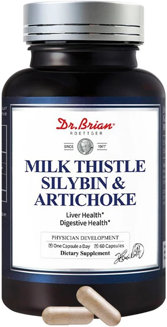 닥터브라이언 밀크 씨슬 실리빈 & 아티초크 캡슐, 1개, 60정 - 쿠팡