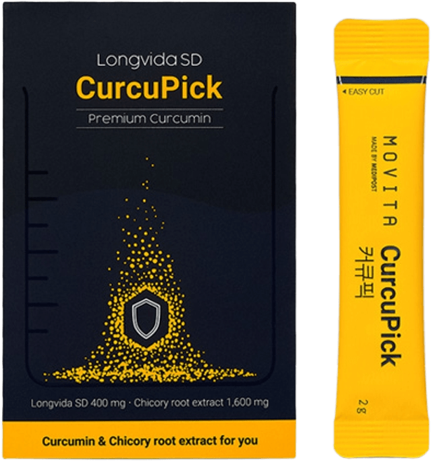 모비타 커큐픽 롱비다 커큐민 흡수율 285배 강황 분말 치커리뿌리 15포 1개 강황 분말 치커리뿌리, 15회분