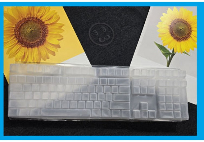 [3x3] 지클릭커 오피스프로 WK50 사일런스 키스킨 108키 고탄력 고급 TPU 방수 키보드 커버, 5000개, 투명