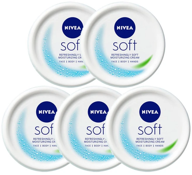 니베아 소프트 리프레싱 모이스처라이징 크림, 200ml, 5개 - 쿠팡