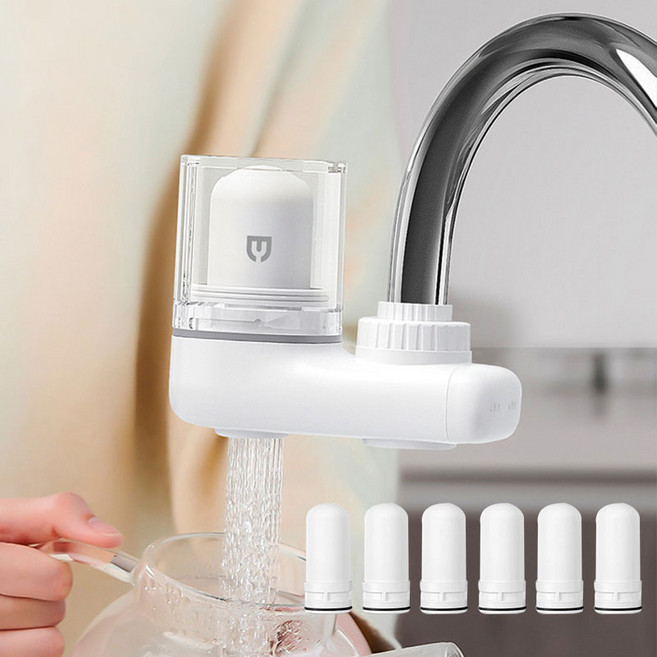 HAM 정수키트 + 필터 6p 냉온수 여과 가능, 화이트