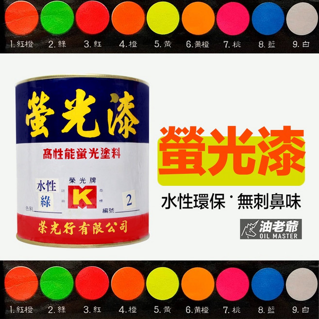 油老爺 照紫光燈發光螢光漆 水性環保無刺鼻味 螢光派對藝術塗料, 小螢光綠_50ml (送筆刷), 1個