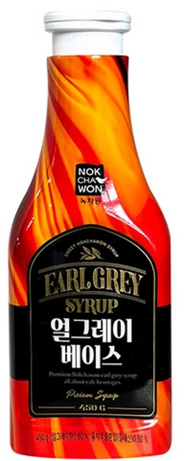 녹차원 얼그레이 시럽 베이스, 450g, 1개