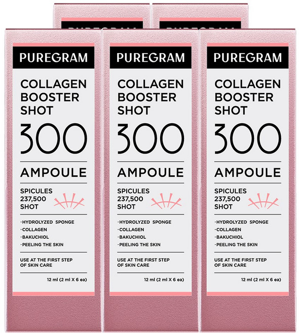 퓨어그램 콜라겐 니들 부스터샷 300앰플 5BOX 탄력 리프팅효과, 30개, 2ml