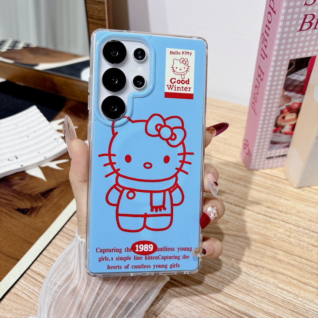 얌코 휴대폰케이스 갤럭시 S25 S26 플러스 울트라 맥세이프 낙상 방지 핸드폰 케이스 고양이 곰돌이