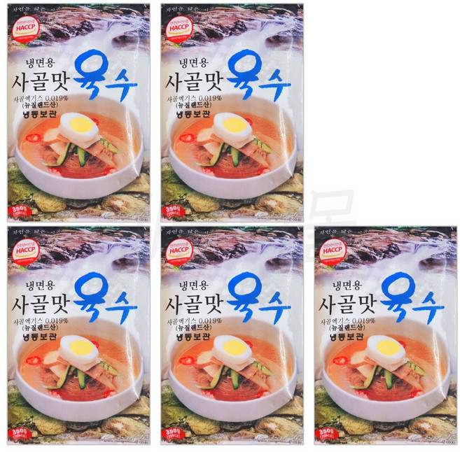 [팔도맛쟁이] 농민식품 사골맛 냉면육수, 350g, 5개