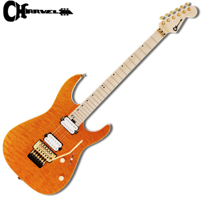 [Charvel] PRO-MOD DK24 HH FR QM / 샤벨 일렉기타 - Dark Amber Maple Fingerboard